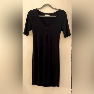 Abercrombie Ribbed V-Neck Mini Dress